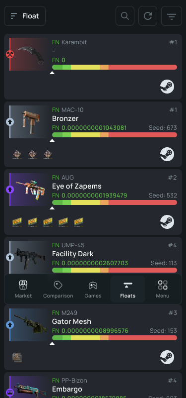 Float Database